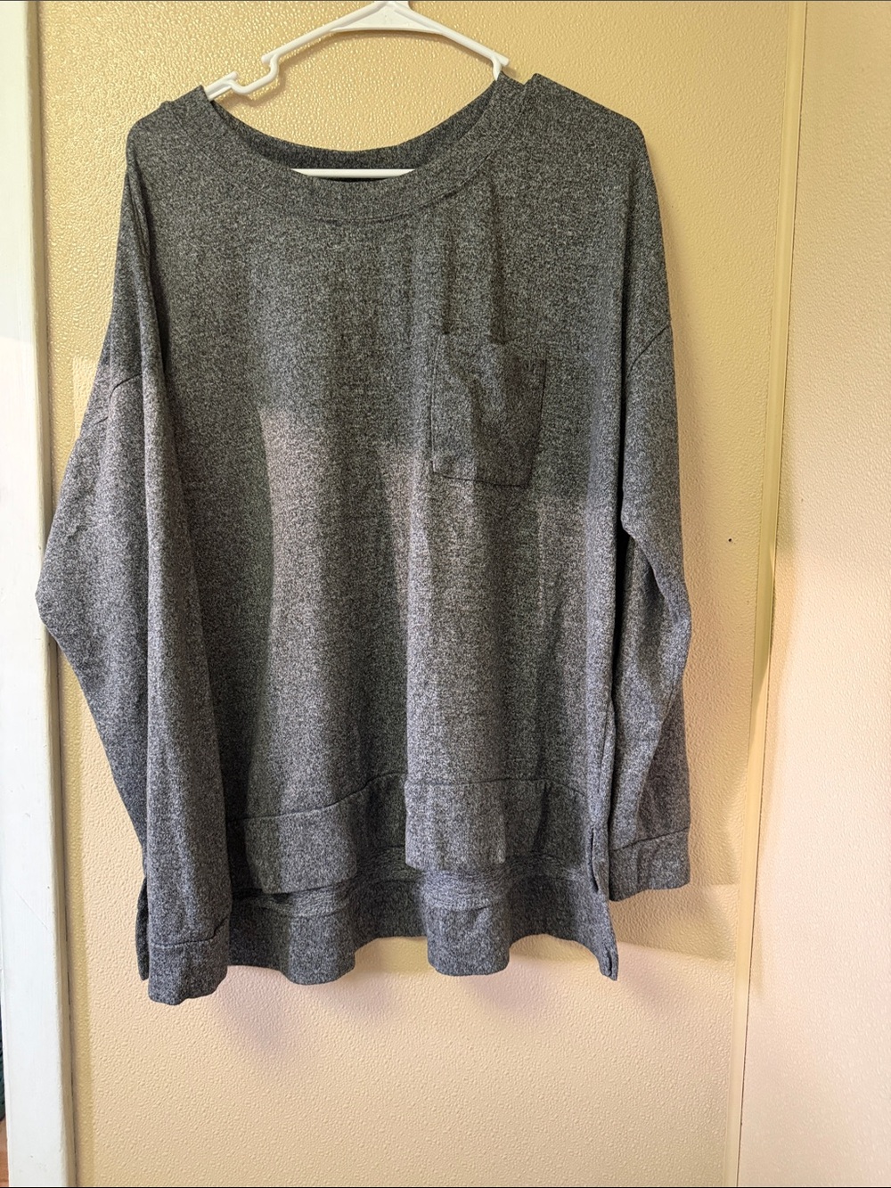 Secret Treasures Gray High-Low Shirt